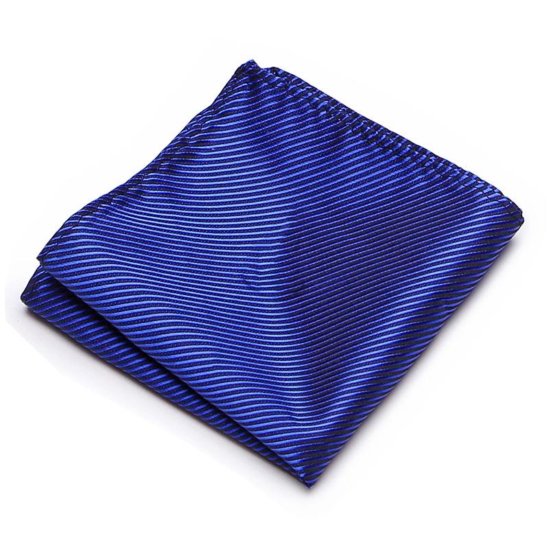 Men's Striped Jacquard Pocket Square for Weddings and Business Suits