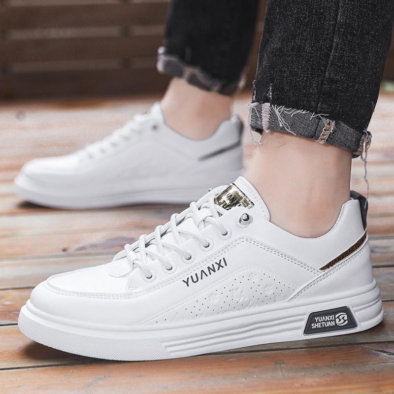 New 2025 Versatile Little White Shoes One-pedal Men's Shoes Board Shoes Spring and Autumn Shoes Casual Sports Shoes Light and Breathable