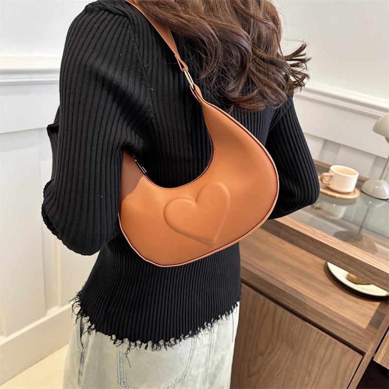 Sense women's bag, crescent bag, armpit bag, commuter messenger bag, shoulder bag, new bag, niche crescent bag.