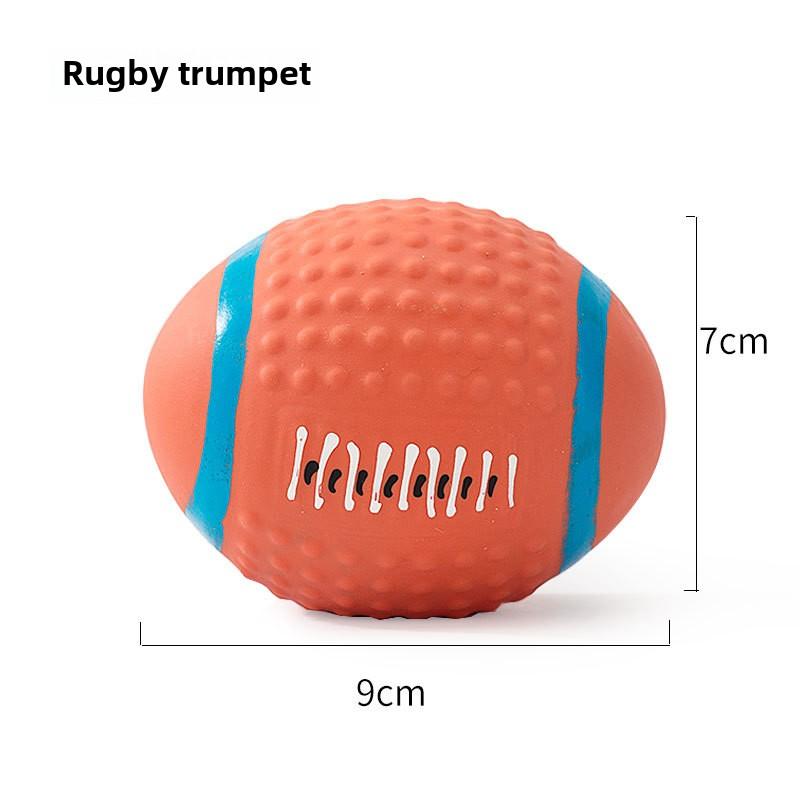 Dog Latex Sound Toy Molars Teeth, Bite-resistant and Stuffy Football, Small Dog Teddy Training Pet Supplies