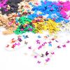 12 Grids Mirror Glitter Aluminum Foil Butterfly Nail Art Sequins Manicure Decor