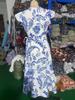 2025 European Summer Women's V-Neck Ruffle Dress with Digital Print