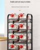 Multi-Layer Mobile Storage Rack for Kitchen, Bedroom, and Bathroom