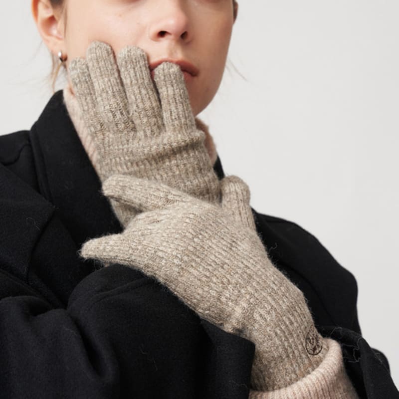 RECLOW [2PACK] KNIT LOGO GLOVES 5COLOR