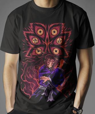 Demon Slayer Kokushibo Luna Superiore 1 Maglietta Taglia Intera Demon Slayer Maglietta Unisex