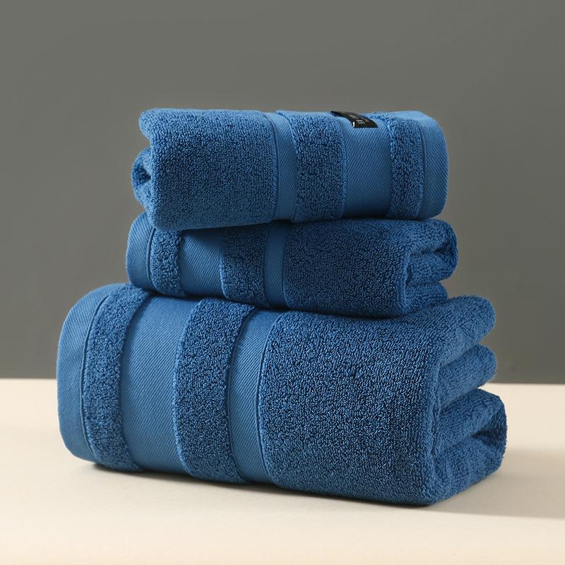 Stripe Towel Set Face Towel Large Thick Bath Spa Sports Towel Home 100% Cotton Bathroom For Adults Kids Hotel Serviette De Bain