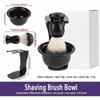 3PCS Nylon Bristle Beard Shaving Tool 2-in-1 Design Shaving Brush Stand New Shaving Brush Set  Home