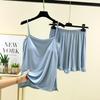 Modal Cotton Tank & Shorts Pajama Set: Women's Loose Slimming Summer Sleepwear Two-Piece