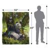 JQ Licensing Family Panda Supersoft Blanket