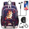 Zaino carino Shiba Inu per adolescenti ragazzi con USB, Borsa di grande capacità per il ritorno a scuola per studenti, Viaggi quotidiani