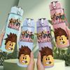 1PC Roblox Boy Head Character 750ml Color Plastic Sports Water Bottle Leakproof Flip Straw Lid Suitable for Sports Office Home Use