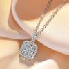 925 Sterling Silver Moon Necklace Pendant Zircon For Women Fashion Exquisite Student Girlfriend Jewelry Accessories Heart GiftGood Product
