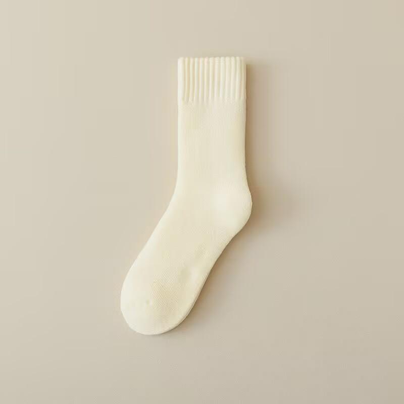 Mopu Super Thick Cold-Proof Socks Women'S Medium Tube Socks Piled And Thickened Thermal Stockings Confinement Socks Floor Sleeping Socks