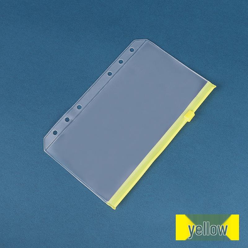 A5/A6 Multi-spec Transparent 6-Hole Zipper Loose-Leaf Notebook & Ticket Planner PVC Storage Bag
