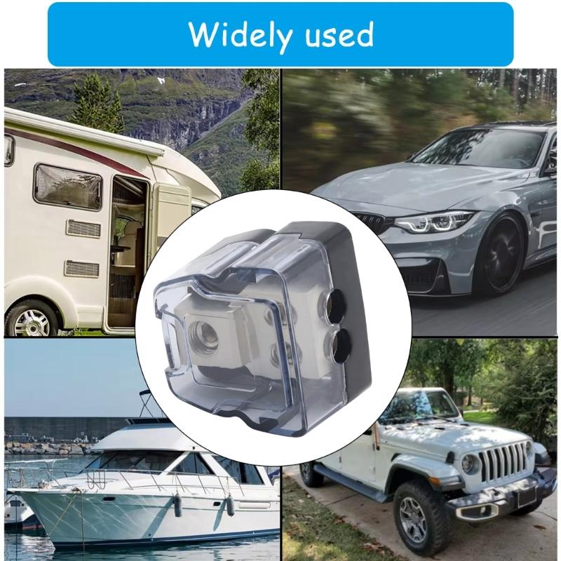 Auto Sound Frequenz Stromverteilerblock, 1 Eingang 2 Ausgänge Kabelverbinder mit Sechskantschlüssel und Konvertierungsköpfe Werkzeug