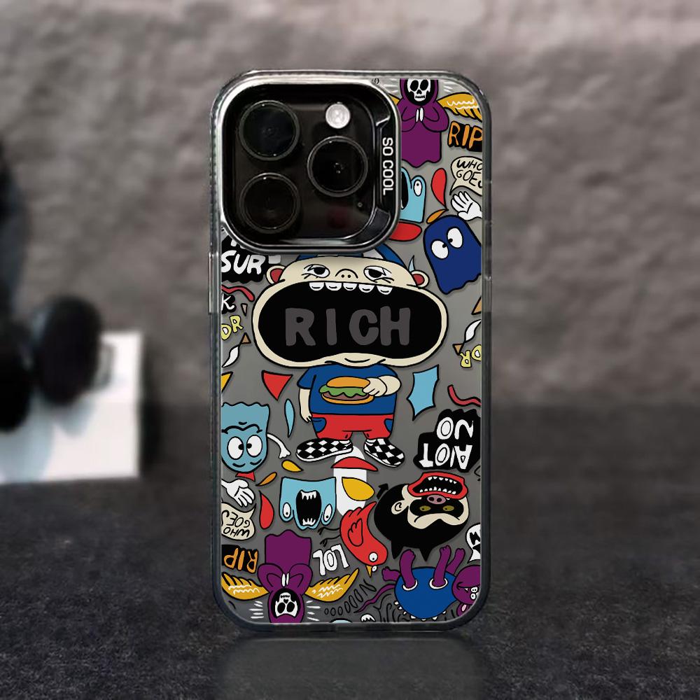 Painted Phone Case for iPhone 11 14 15 16 iPhone 17 11 12 13 for 17 14 15 16 Pro14 15 16 Pro Max for Samsung S25 Ultra S24 S25 A36 A56 A16 Hard Cover