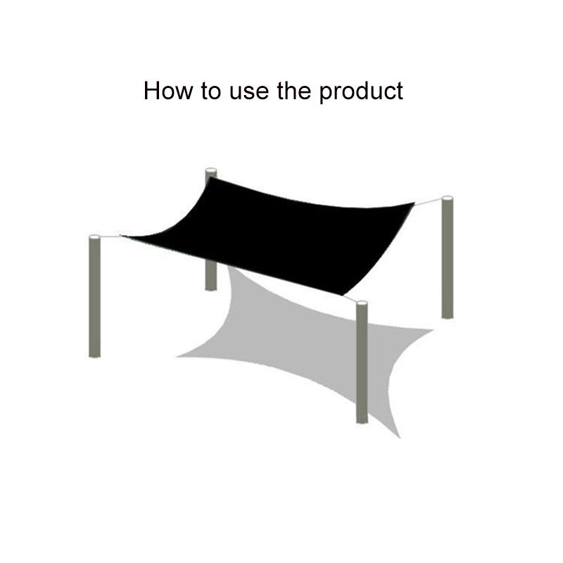 10 Pin Sunshade Net Anti-UV Garden Balcony Plant Shade Cover Net Outdoor Patio Car Sun Shade Canopy Swimming Pool Shade Cloth