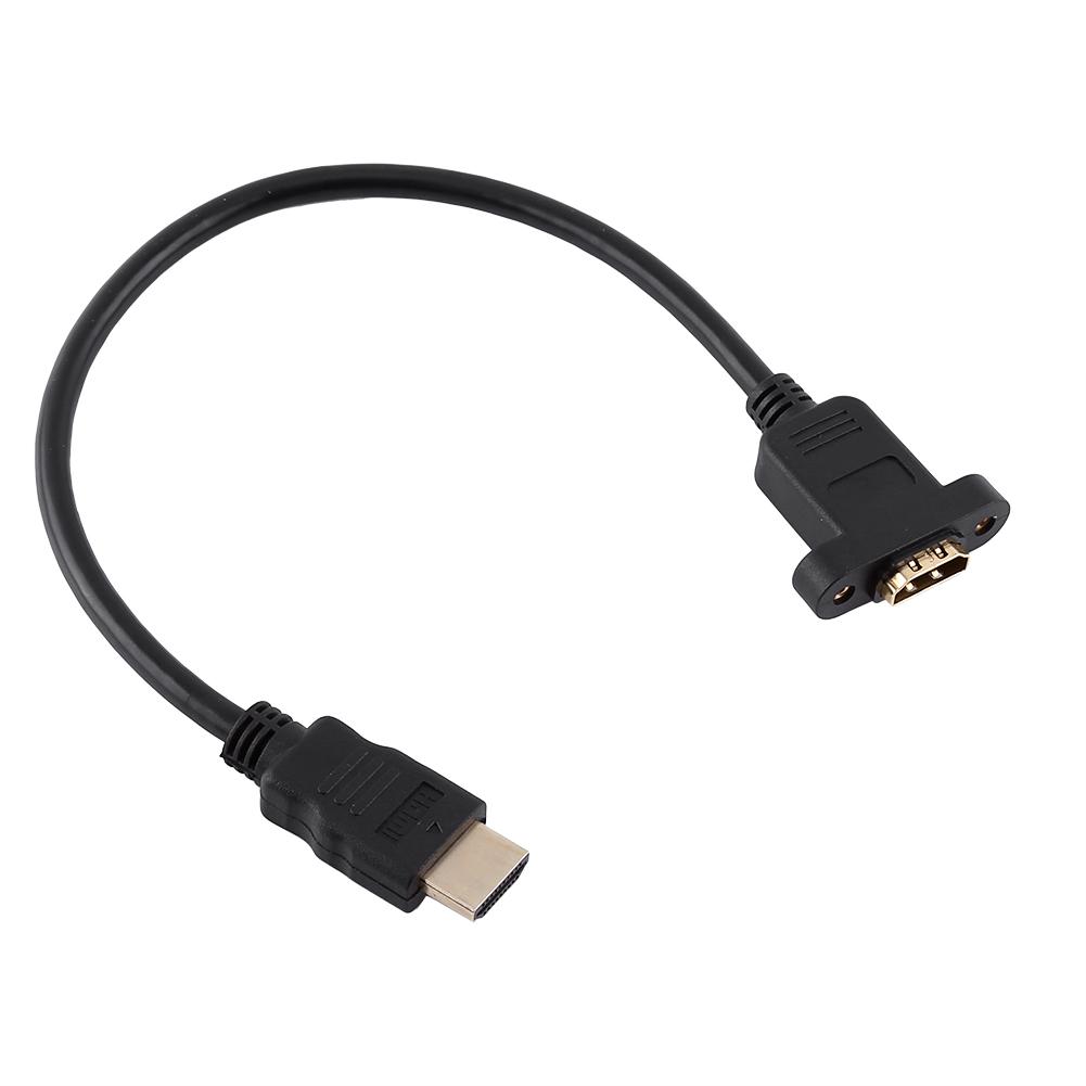HDMI Male to HDMI A type Female Adapter Converter Extension Cable With Screw Hole 30cm