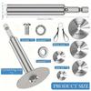 Suitable for 1/4-inch Hex Shank Rotary Saw High-Speed Steel Cutting Wheel - with Thin Disc Blades with 5 Replaceable Cutting Heads
