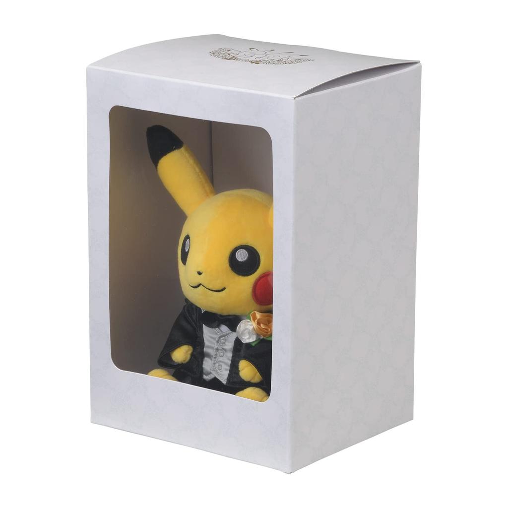 Pokemon Center Original Plush Pikachu Male Figure Pokemon Garden Wedding 20×16×11(H×W×Dcm)
