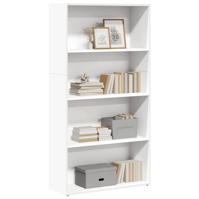 VidaXL Bookcase White 80x30x152 Cm Engineered Wood, Shelf, Bookshelf, Book Support, Storage Cabinet, 857940