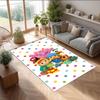 Pocoyó Cartoon Crystal Velvet Rug, Soft Anti‑Slip Crystal Velvet Carpet for Living Room Bedroom Home Decor