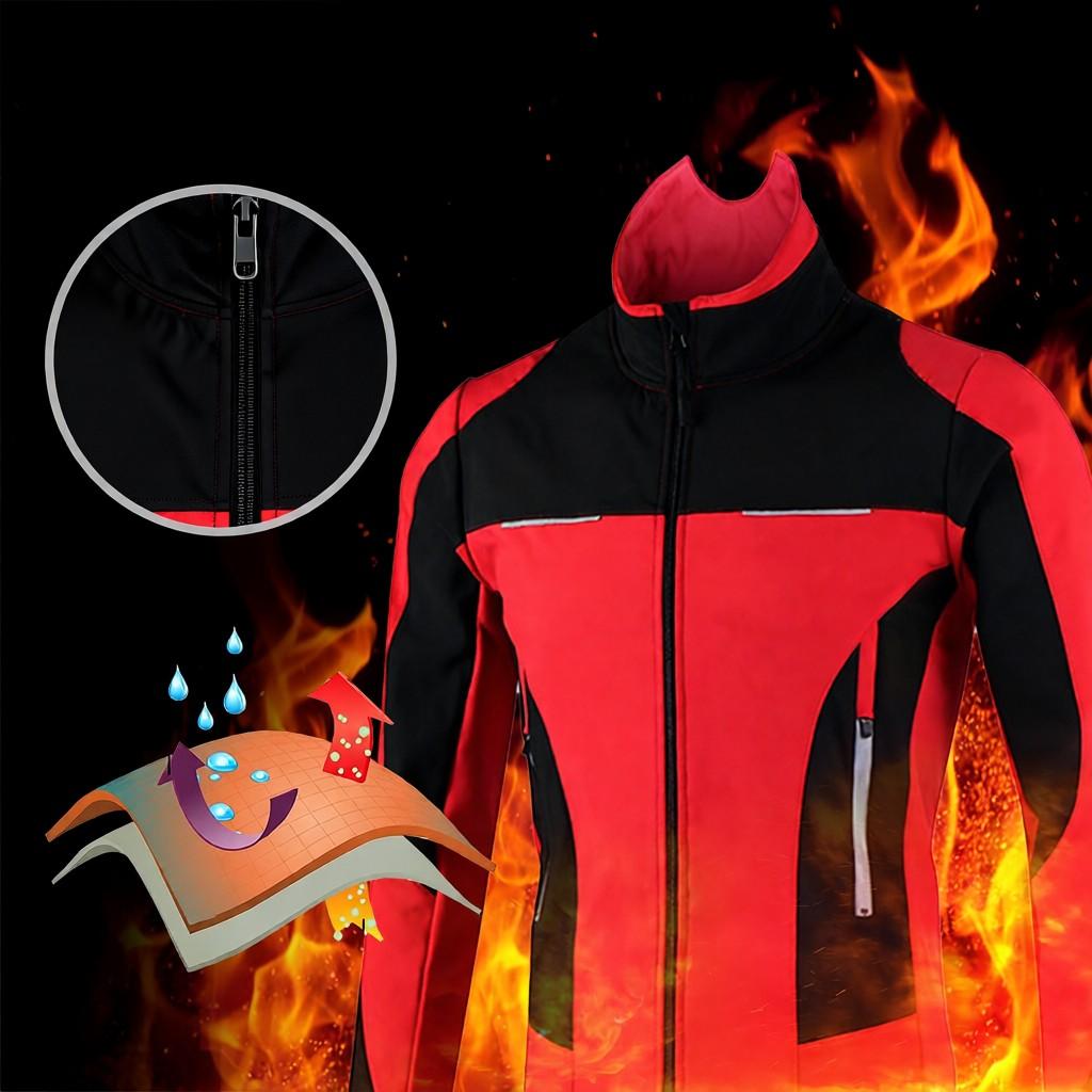 Men Cycling Jacket Windproof Long Sleeve Bicycle Jersey MTB Mountain Bike Jacket Coat