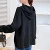 Felpa con cappuccio da donna MOKANA, elegante, a maniche lunghe, MKNJD3481