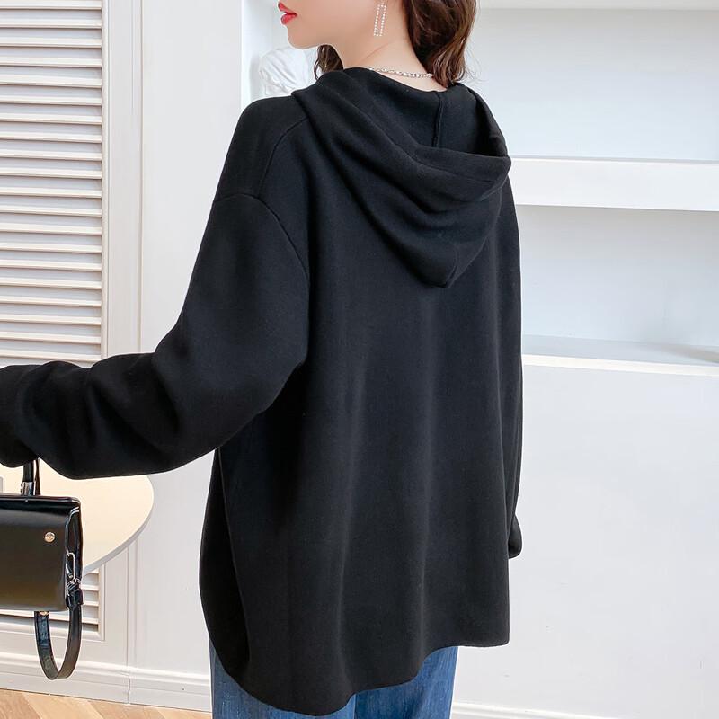 Felpa con cappuccio da donna MOKANA, elegante, a maniche lunghe, MKNJD3481