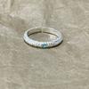 Retro Heavy Industry S plain ring, non-fading opening adjustable index finger ring