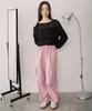 WEGO Mohair Touch Size Black Women's 2-Way One-Shoulder Knit, F,