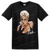Rosa Sängerin Luftakrobatin Popmusik Porträt T-Shirt Grafik-T-Shirt Geschenk Fan