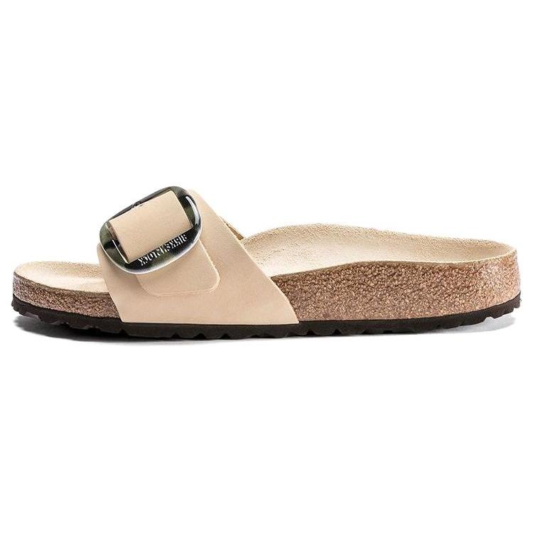 Birkenstock Madrid Big Buckle Slide Slippers Women s Beige Narrow 1018698 39