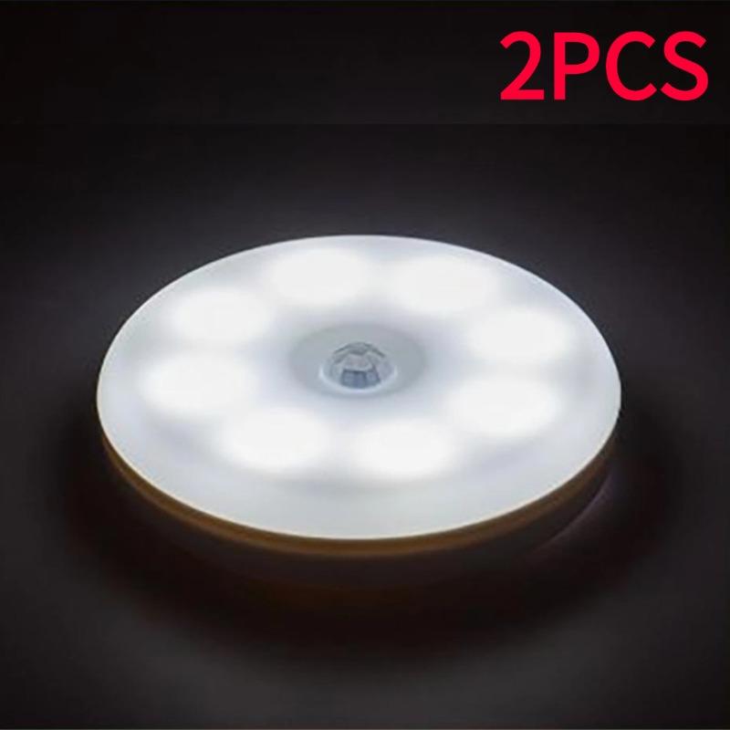 Usd Rechargeable Two-Color Night Light Smart Motion Sensor LED Night Lamp Wall Lights for Home Aisle WC Bedside Lamp For Hallway Pathway