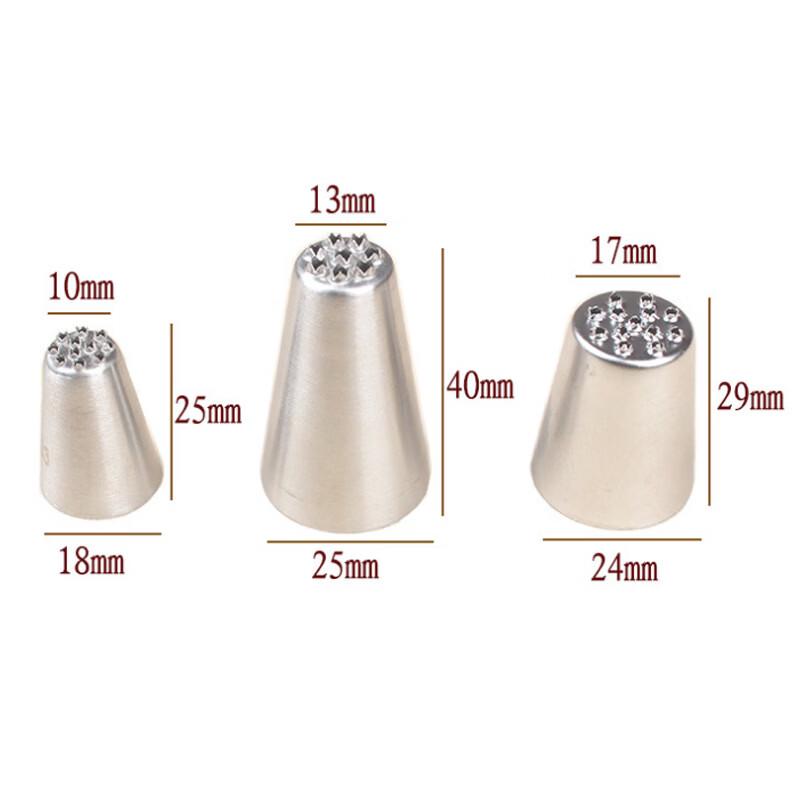 Stainless Steel Grass Piping Nozzle Set