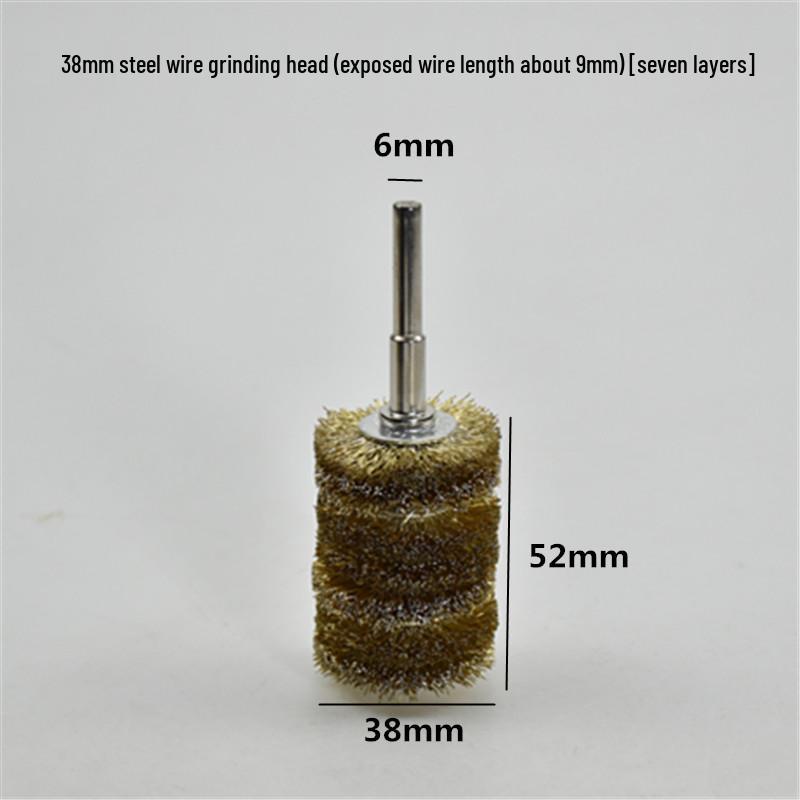 Electric Steel Wire Brush with Handle - Rust Removal, Polishing, and Cleaning.