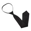 Unisex Sort Farve Simpel Clip-On Slips Smal Slips Uniformsskjorte Jakkesæt Halskæder Til Mænd Kvinder Dovne Halskæder Tøjtilbehør