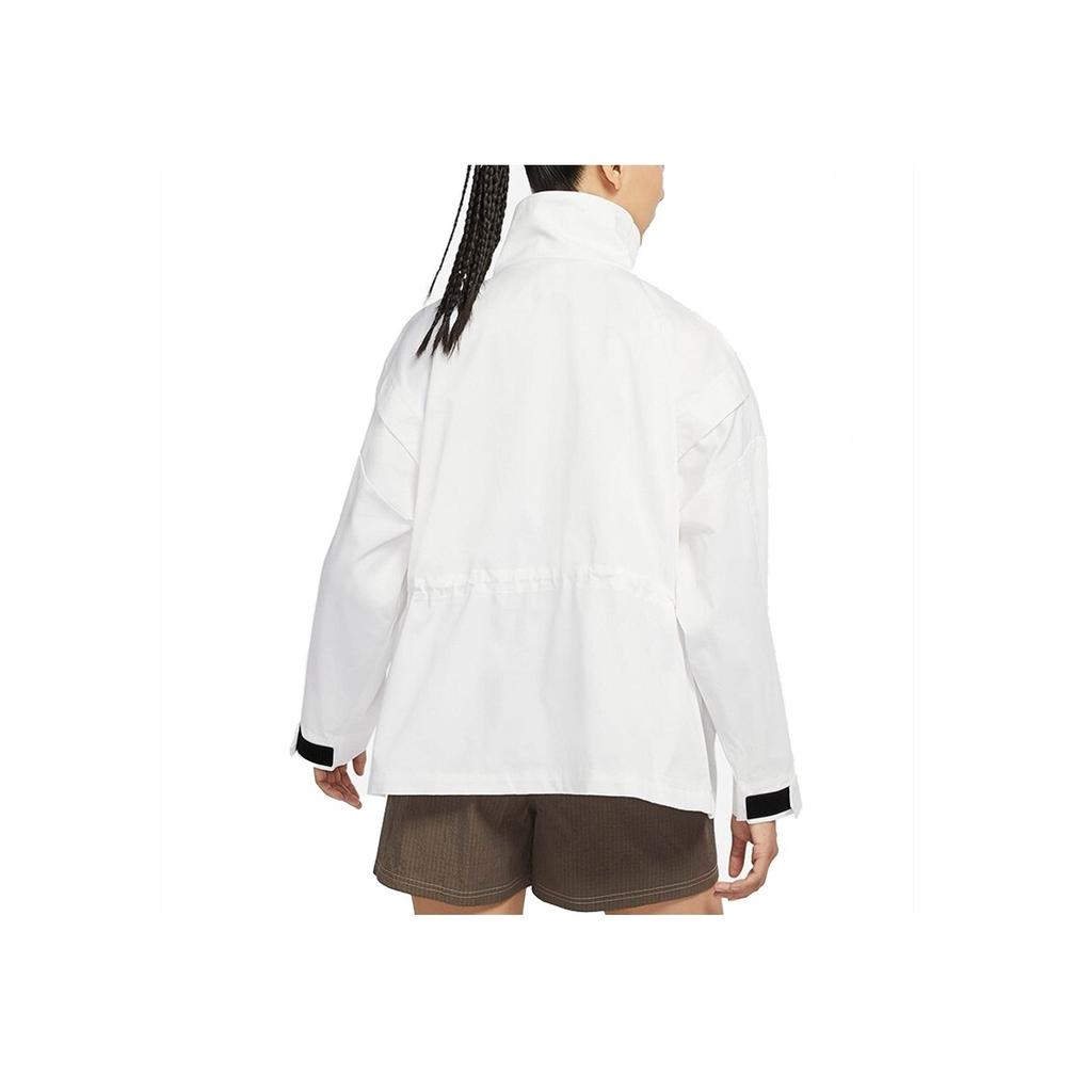 Nike Essentials M65 Loose-Fit Sport Jacket with Cinched Waist & Stand-Up Collar Women Jackets White DD5986-100