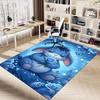 1PC Blue Bunny Butterfly Extra Large Non Slip Floor Carpet, Office, Family, Bedroom, Studio Large Area Rug Indoor Rugs
