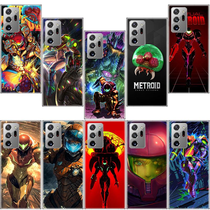 Game M-METROID Phone Case For Samsung Galaxy S25 Edge S24 S23 FE S22 S26 Ultra S21 S20 S10 Plus Capa Soft