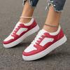 Fashion Fashionable Breathable Shallow Lace-up Vulcanized Shoes Spring Autumn New Round Toe Thick Sole Comfortable Casual Sports Shoes