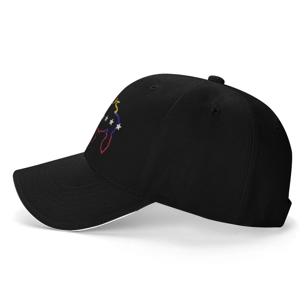 Unisex Venezuela Map 7 Stars Flag Outdoor Hat Venezuelan Trucker Cap Casual Baseball Cap Sunscreen Sunshade