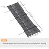 Sun Lounger Cushions Only, 190x56x10cm Garden Lounge Chair Cushions, UPF20+ 220gsm Fabric, Thick Sunbed Replacement Pads with 6 Ties, Dark Grey
