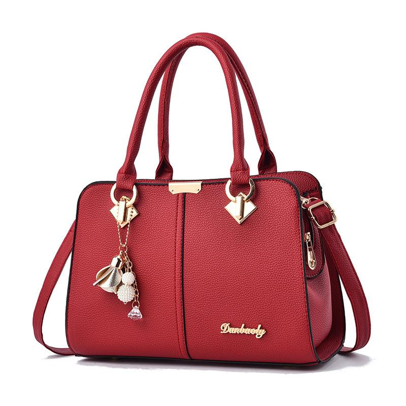 New bag temperament women's bag retro European and American large-capacity handbag women's bag shoulder bag messenger bag bags