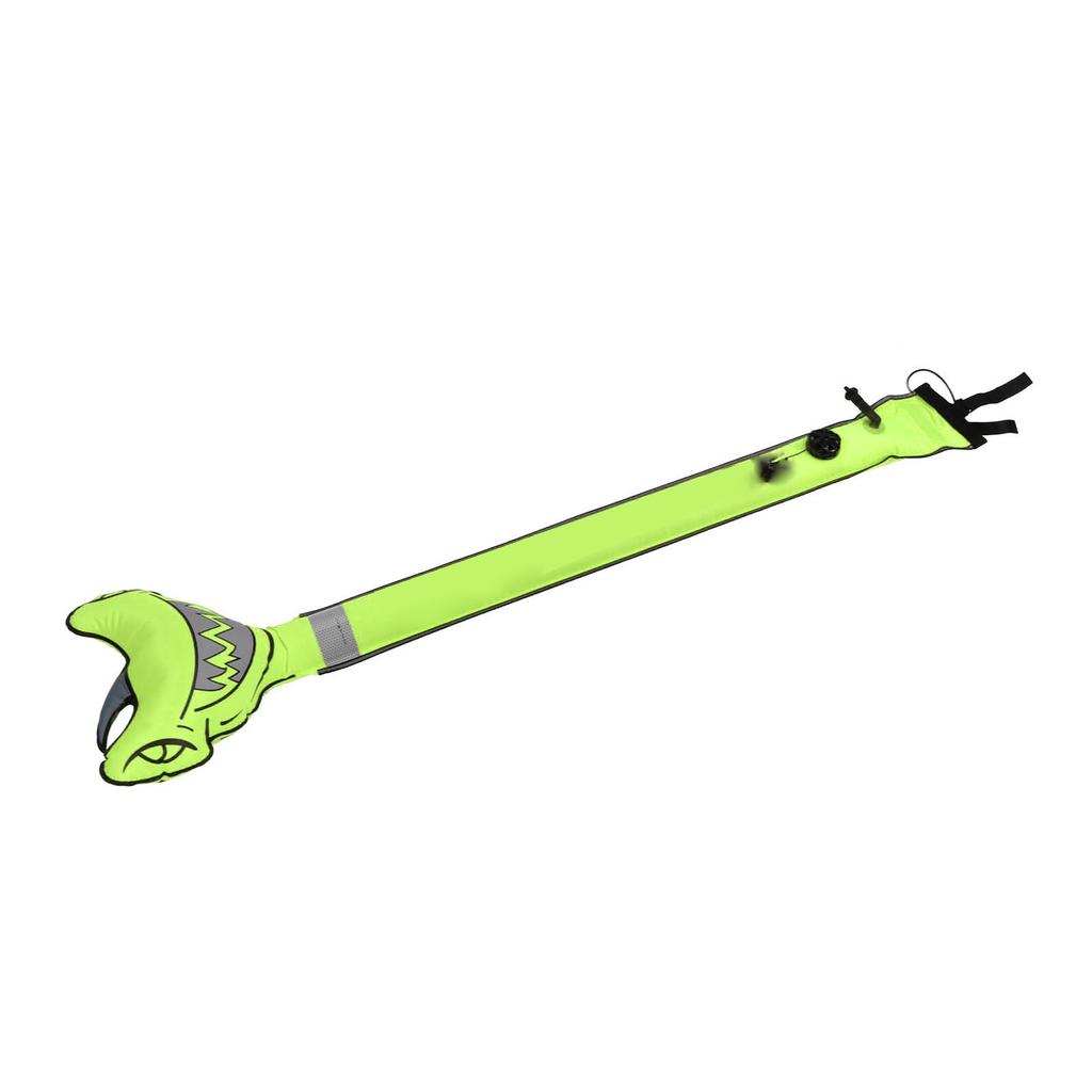 Surface Marker Buoy Scuba Diving Inflatable Safety Tube Hammerhead Shark Signal Marker Buoy Tube High Visibility