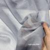Shiny Silver Wire Crinkle Chiffon Fabric Plain By The Meter for Clothes Hanfu Dress Shirt Diy Sewing Cloth Soft Breathable Black