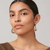 Niche Personalized Copper Plated 18K Real Gold Irregular Line S925 Silver Needle Stud Earrings French Retro Fashionable Earrings Women
