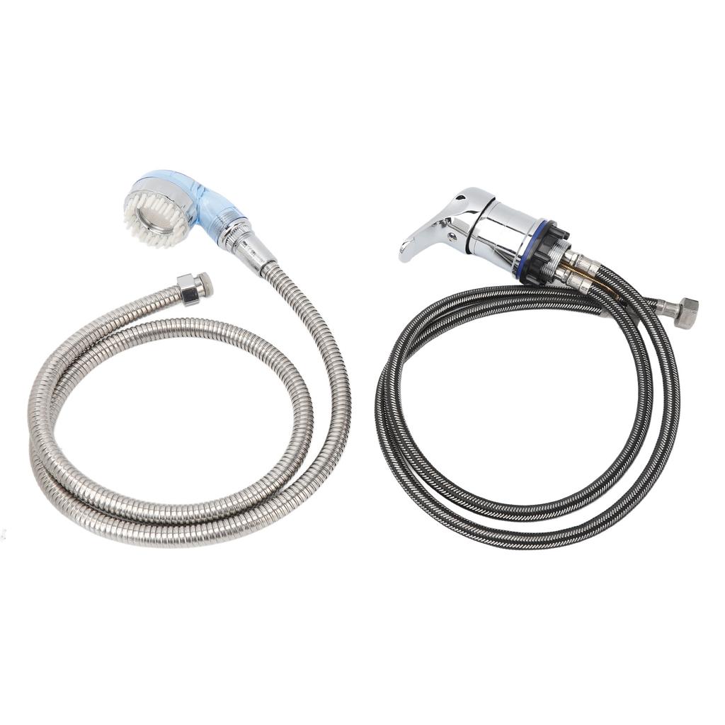Salon Shampoo Bowl 70cm Faucet Sprayer Kit with 120cm Hose Mixing Valve Salon Basin Sprayer Set