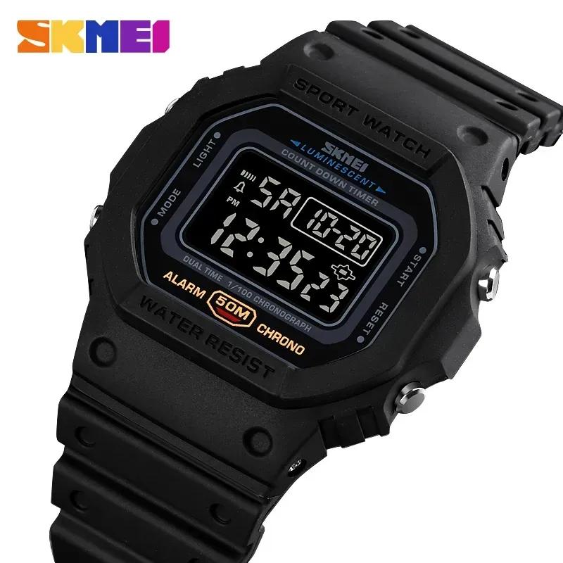 Watch Skmei 1628 Popular Square Dial Watch Manufacturer Digital LED Fashion Casual Men Digit Wristwatch
