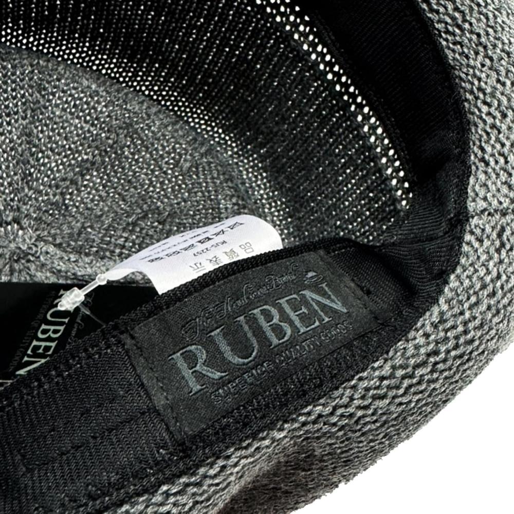 Ruben [Ruben] Black Cletion Bespoke Hat Knit Cotton Poly Thermo Hat Thermo Pork Pie Hat All Season Xl Gray